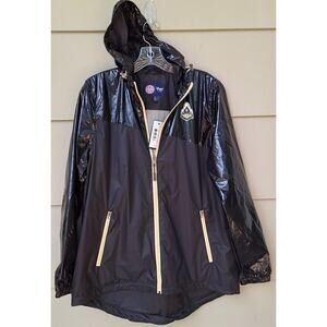 Purdue University Boilermakers Women's Windbreaker Light Jacket Hood M Black $99